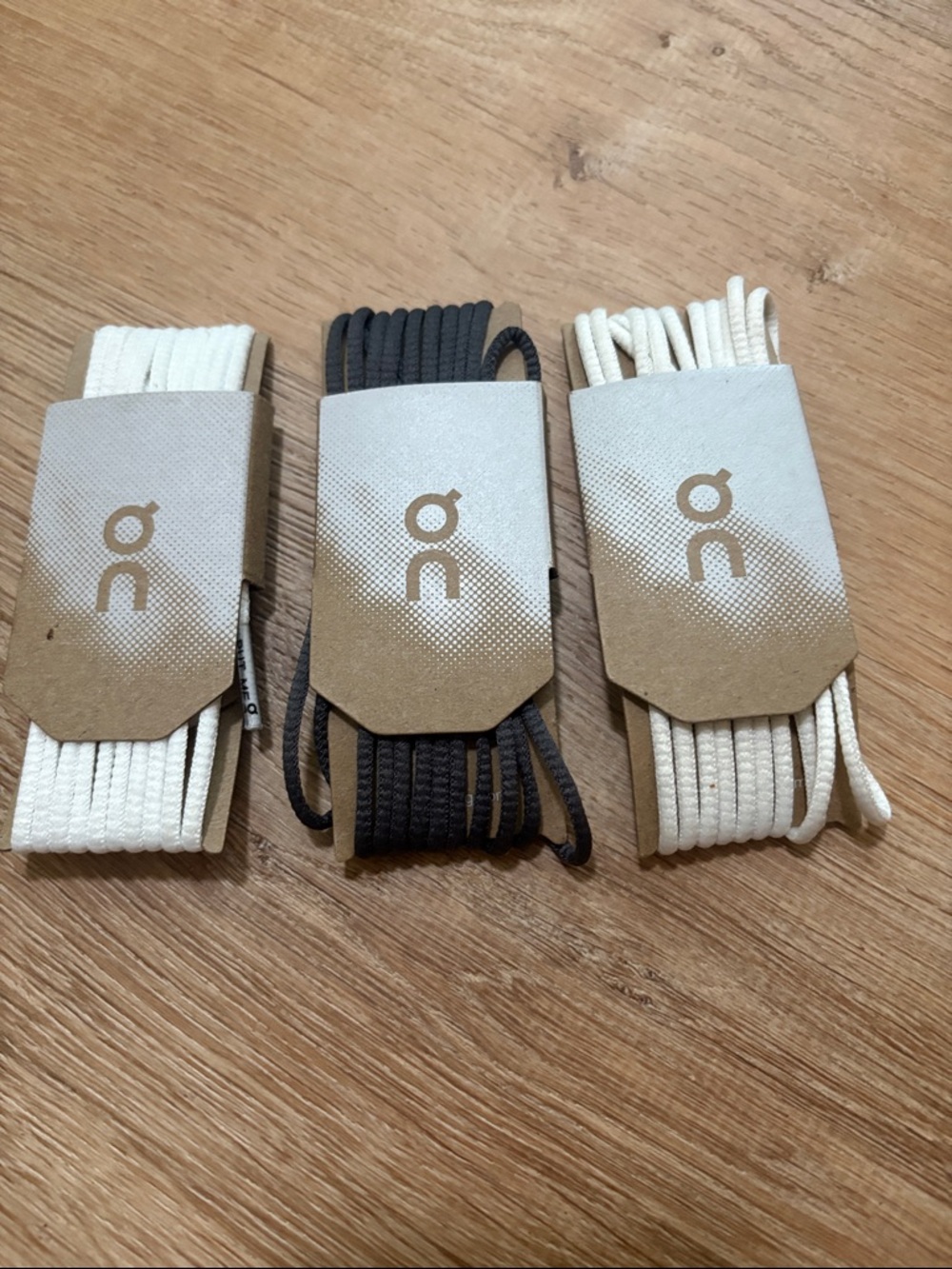 Bundle 3 New On Running Running Replacement Shoelaces - Black and White